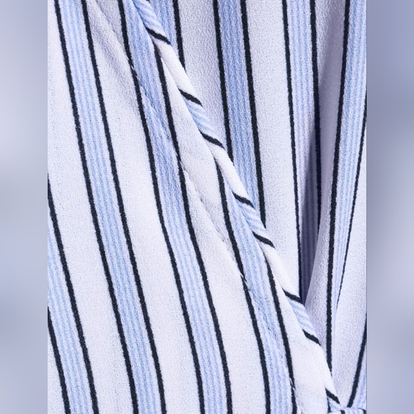 Time and Tru Stripe Faux Wrap Dress - Picture 5 of 5